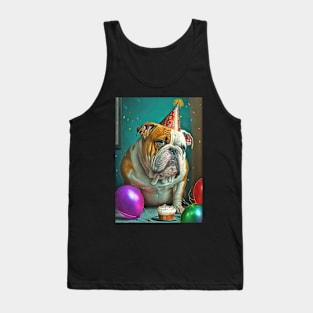 English Bulldog Birthday Card #3 Tank Top